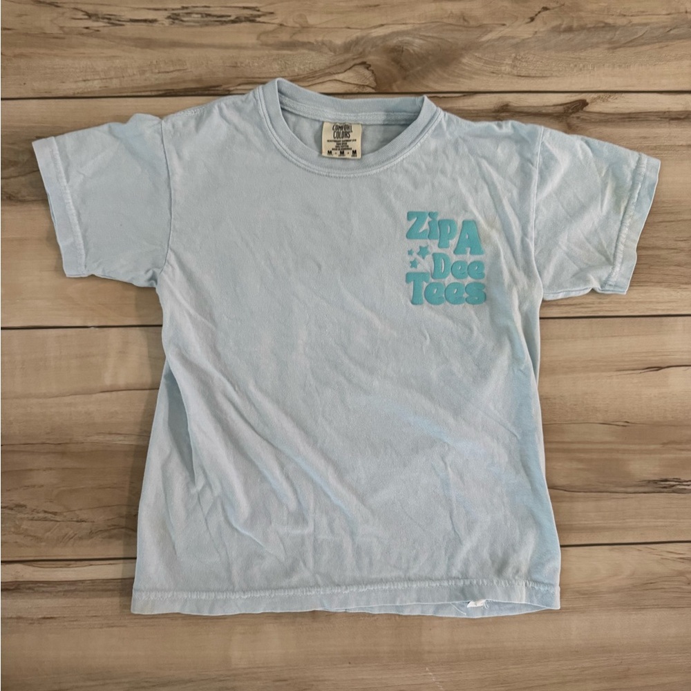 Zip A Dee Tees Kids Shirt- Comfort colors Kids M
